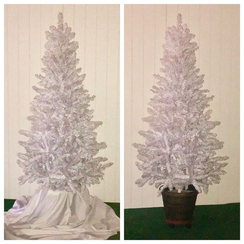 White Christmas Tree - Themed Rentals - artificial white Christmas tree rental